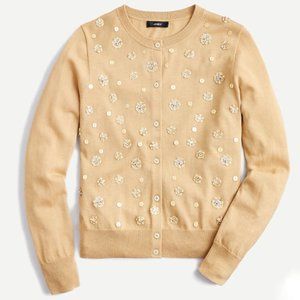 J Crew Embellished cardigan sweater